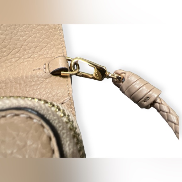Tory Burch Pebbled Leather Crossbody/Clutch - Tan - Picture 9 of 13